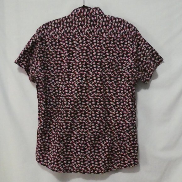 SOUL OF LONDON | XL - extra large | Vibrant Pink Flamingo Pattern Button-Up Top - Picture 3 of 14